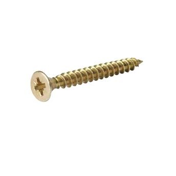Diall Zinc-Plated Carbon Steel Pan Head Wood Screw Pack (4 x 40 mm, 100 Pc.)
