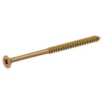 Diall Zinc-Plated Carbon Steel Wood Screw Pack (4 x 70 mm, 100 Pc.)