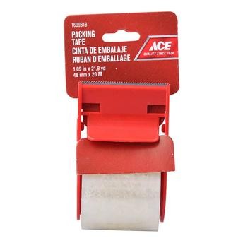 Ace Packing Tape W/ Dispenser (48 mm x 20 m, Clear)
