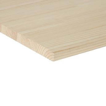 لوح خشب صنوبر بحافة مربعة وبدون عقد خشبية (120 × 20 × 1.8 سم)