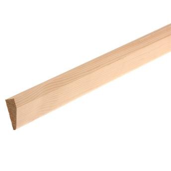 GoodHome Planed Natural Pine Chamfered Softwood Architrave (15 x 44 mm x 2.1 m)