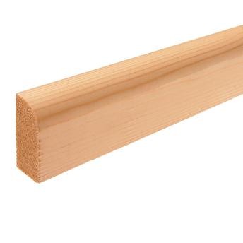 GoodHome Planed Natural Pine Rounded Softwood Architrave (15 x 44 mm x 2.1 m)