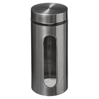5Five Stainless Steel & Glass Jar (1.25 L)