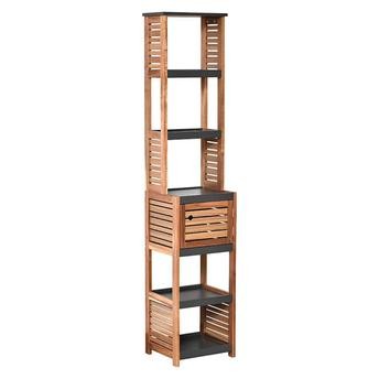 Tendance Acacia MDF Tall Storage Cabinet W/Door (38.5 x 30 x 170 cm)