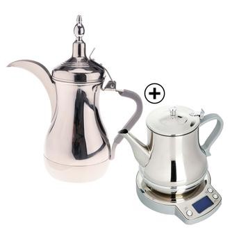 Crownline Karak Tea W/Arabic Coffee Maker, DUO-252 (800 ml)