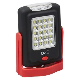 Diall LED Portable Flashlight W/Battery (White)