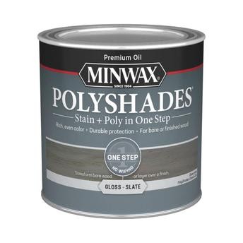 Minwax PolyShades Stain & Polyurethane Gloss Finish (237 ml, Slate)