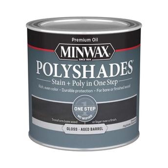 Minwax PolyShades Stain & Polyurethane Gloss Finish (237 ml, Aged Barrel)