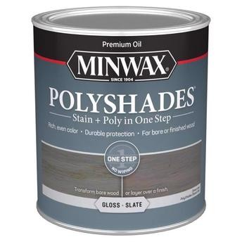 Minwax PolyShades Stain & Polyurethane Gloss Finish (946 ml, Slate)
