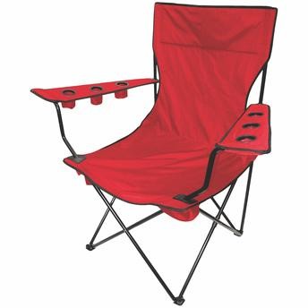 كرسي فولاذي ضخم مقعد واحد كريتيف كينج بين (91.44 × 162.56 × 160.02 سم، أحمر)