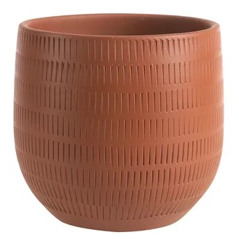 Artevasi Aura Ceramic Pot (20 cm, Terracotta)