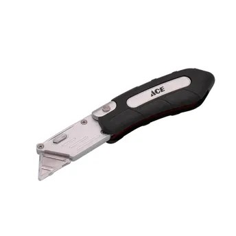 Ace Folding Zinc Alloy Utility Knife (1.9 x 23.5 x 9.7 cm)