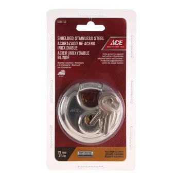 ACE Stainless Steel Round Disk Padlock (70 mm)