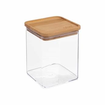 5Five Square Container W/Bamboo Lid (1 L)