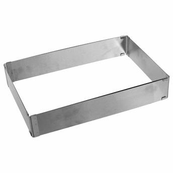 5Five Expandable Rectangular Stainless Steel Mold (27 x 18.8 x 5 cm)
