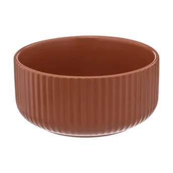 SG Ribbed Earthenware Bowl (800 ml, Terracotta)