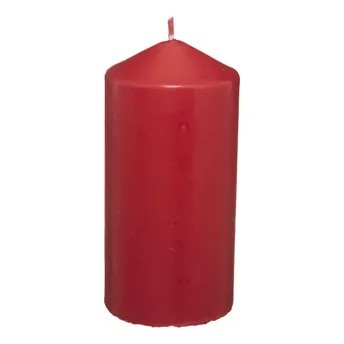 Comptoir de la Bougie Hugo Wax Pillar Candle (6.8 x 14 cm, Red)