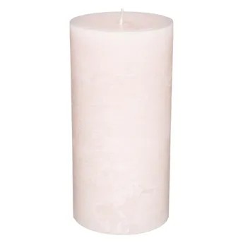 Comptoir de la Bougie Rustic Wax Pillar Candle (7 x 14 cm, Pink)