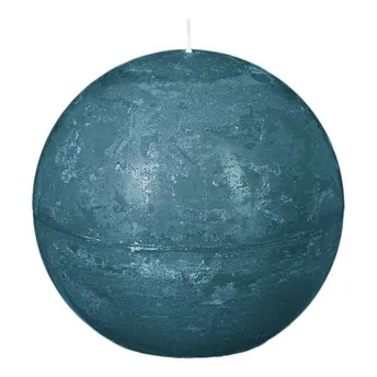 Comptoir de la Bougie Olia Rustic Wax Ball Candle (10 cm, Dark Blue)