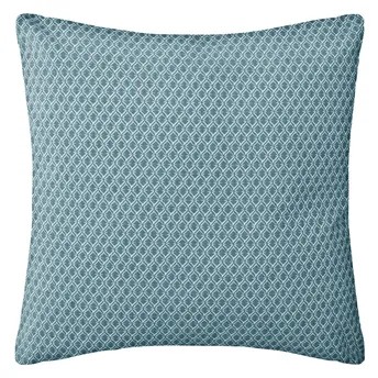 Atmosphera Patterned Cushion (38 x 38 cm, Blue)
