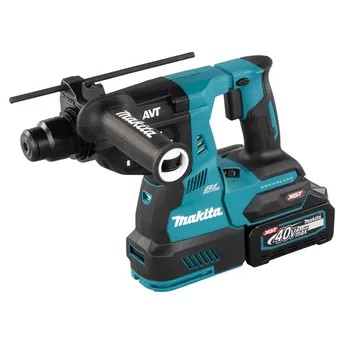 Makita Cordless Combination Hammer XGT W/Batteries & Charger, HR003GM201 (40 V, 28 mm)
