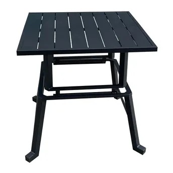 Emory Steel Coffee Table (90 x 90 x 43/68 cm)