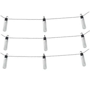 Alvares Solar-Powered 10-Integrated LED Outdoor String Light (0.04 W, Warm White)