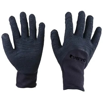 Verve Latex-Coated Polyester Gardening Gloves (Medium, Navy)