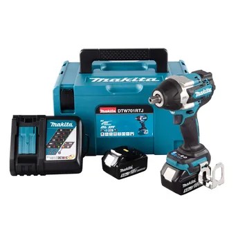 Makita Cordless Impact Wrench W/Batteries & Charger, DTW701RTJ (18 V)