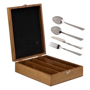 SG Stainless Steel Cutlery Set W/Storage (36 Pc., Silver)
