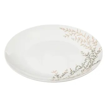 SG Rosewood Porcelain Dessert Plate (19 x 2 cm, White)