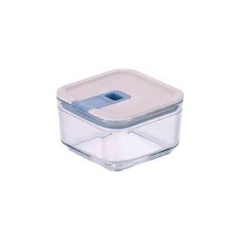 Neoflam Perfect Seal Square Glass Storage Container (500 ml, Clear)