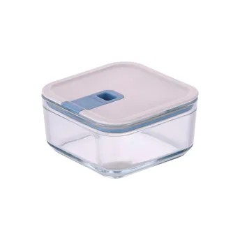 Neoflam Perfect Seal Square Glass Storage Container (720 ml, Clear)