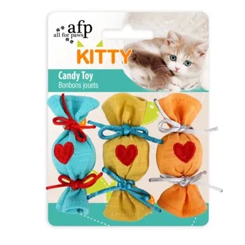 All For Paws Kitty Candy Toy Pack (3 Pc., 8.5 x 9 x 3 cm)