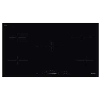 Smeg Universale Aesthetic Built-In 5 Zone Ceramic Electric Hob, SE495ETD (5 x 90 x 51 cm)