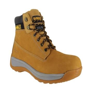 DeWalt Safety Shoes Steel Toe (Size 44, Brown)