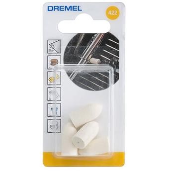 Dremel 422 Felt Polishing Tip (9.5 mm, Pack of 4)