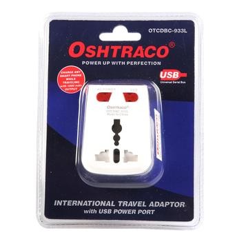 Oshtraco Travel Adaptor with USB Charger