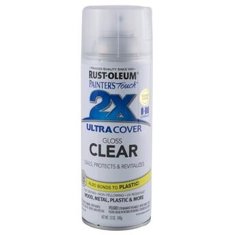 Rustoleum 249117 Painter's Touch Ultra Cover 2x Spray (354.9 ml, Gloss Clear)