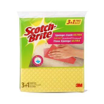 3M Scotch-Brite Sponge Cloth Ultra (3 + 1 Free)