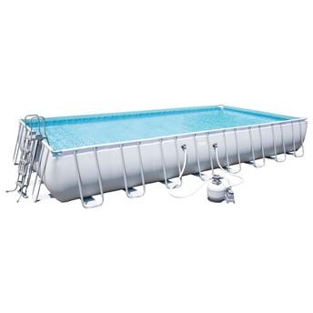 طقم حمام سباحة مستطيل باور بست واي (956 × 488 × 132 سم)