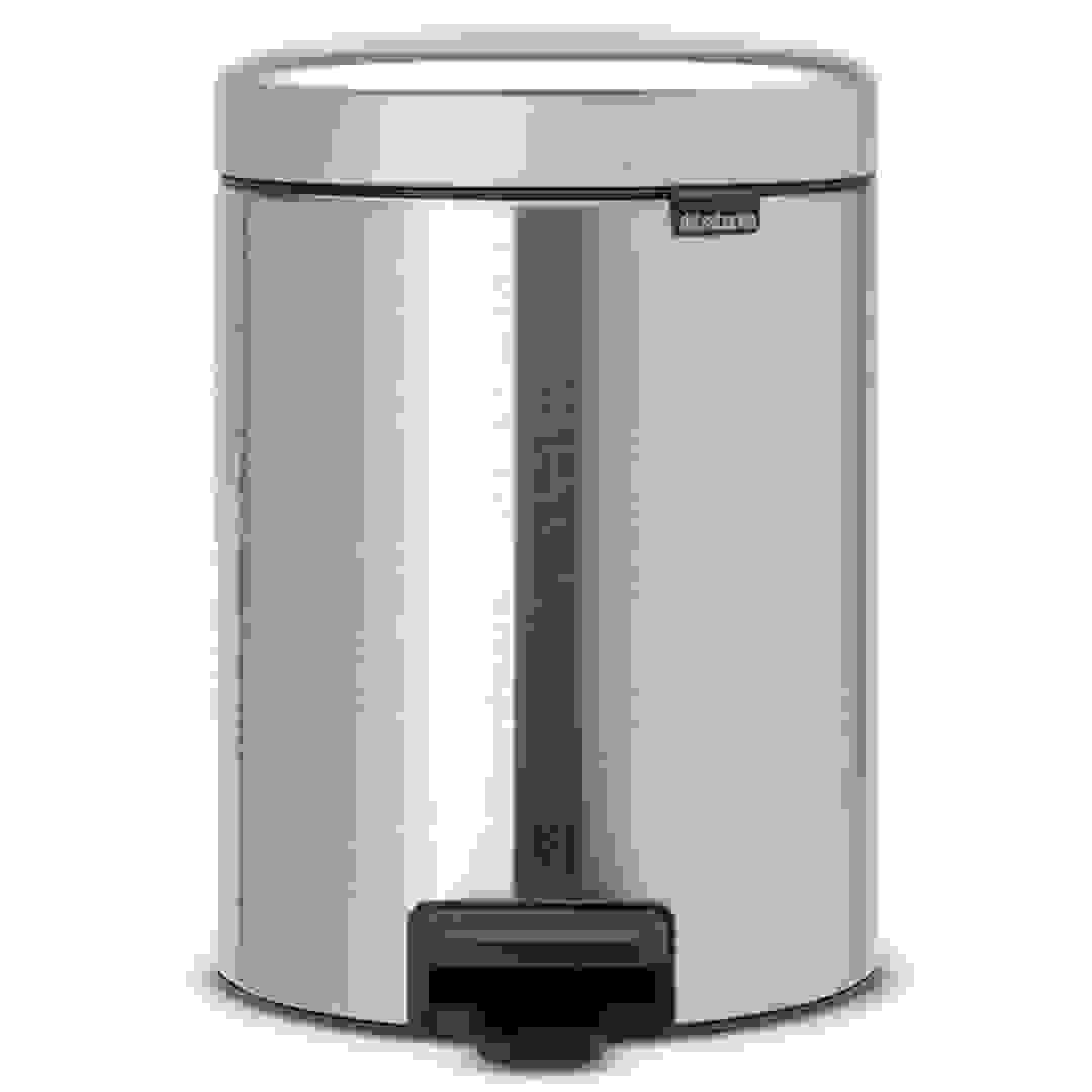 Brabantia NewIcon Pedal Bin (5 L, Matt Steel)