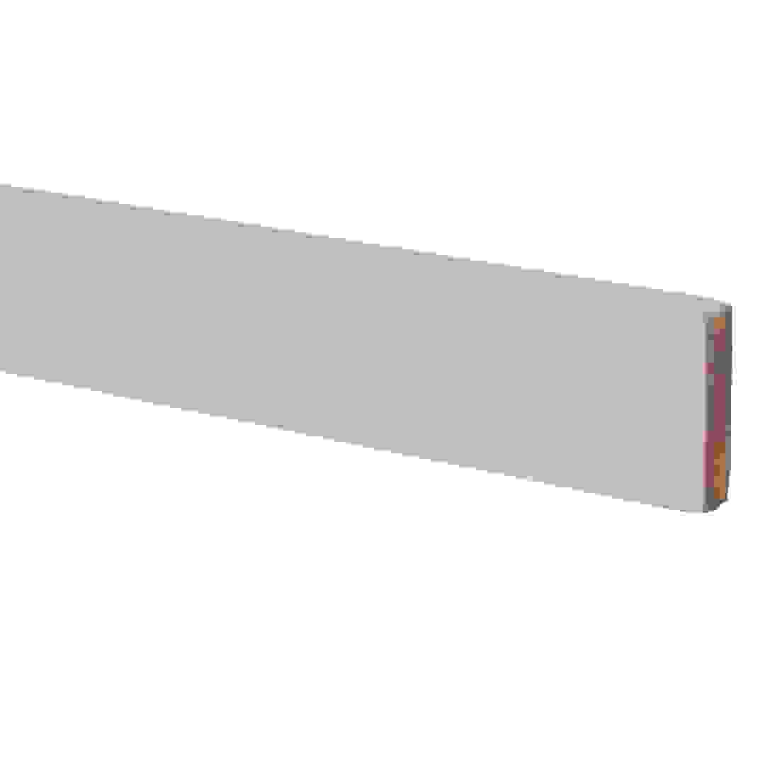 إفريز من خشب الصنوبر المصقول بحواف مسطحة مربعة (4.6 × 1.2 × 240 سم)