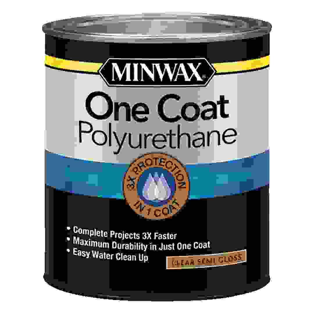 Minwax One Coat Polyurethane (946 ml, Clear Semi-Gloss)