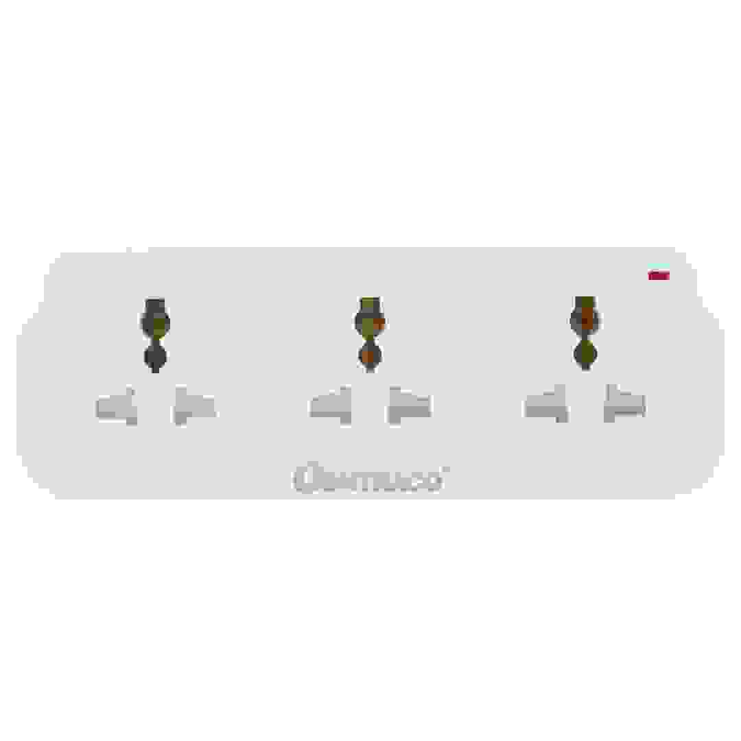 Oshtraco 3-Way Universal Socket Plug W/ Neon Power Indicator