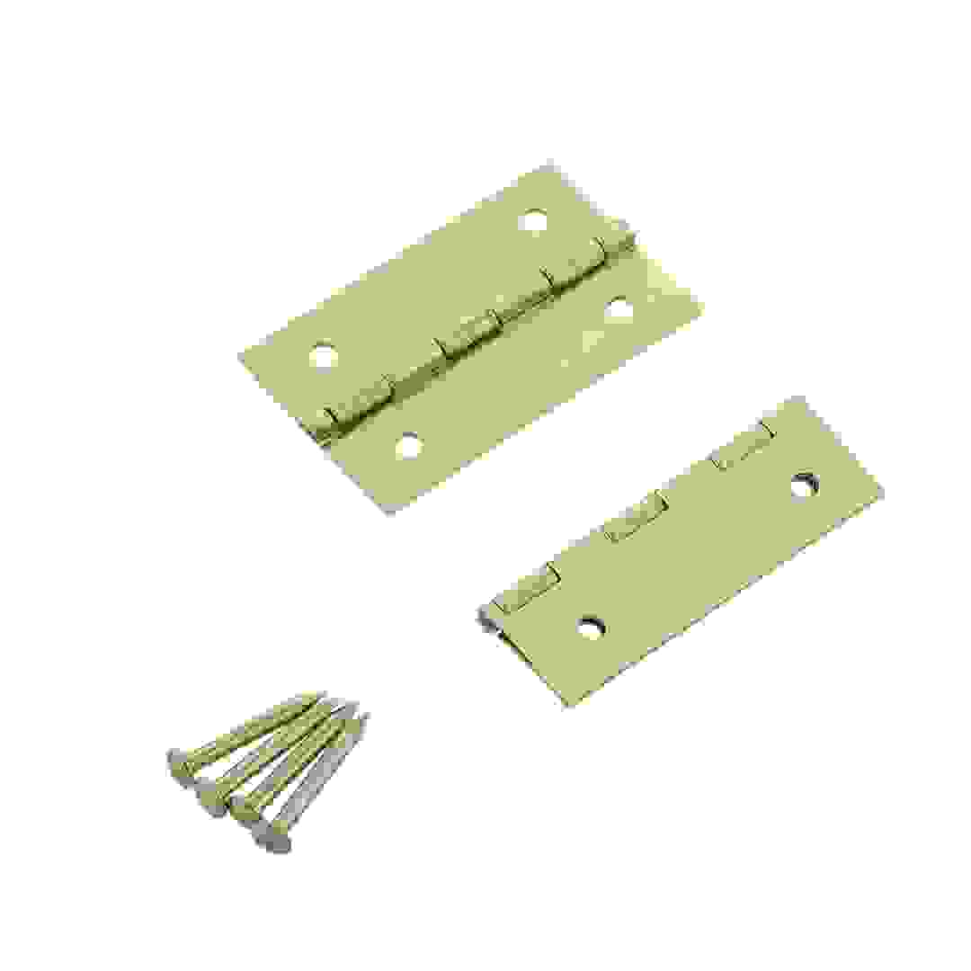 Suki Brass Plated Steel Casket Hinge Pack (1.8 x 3 cm, 4 Pc.)