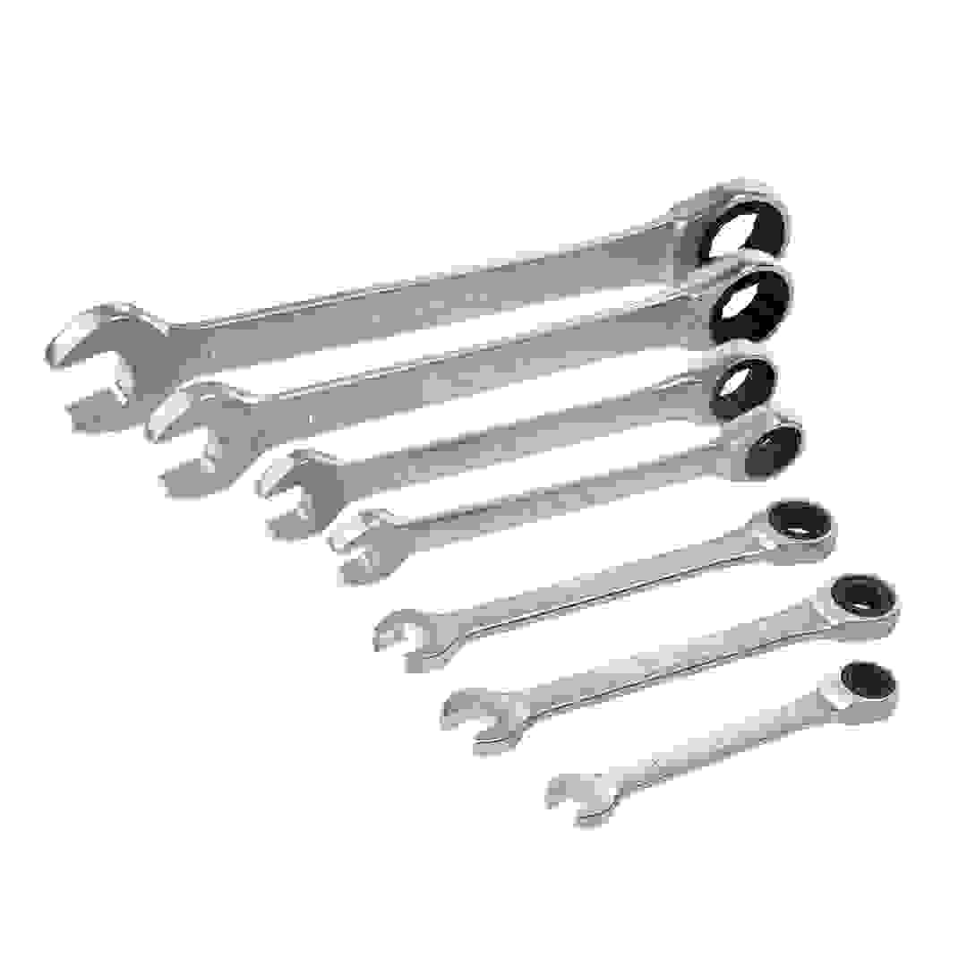Magnusson Chrome Vanadium Steel Ratchet Spanner Set, MT153 (7 Pc.)