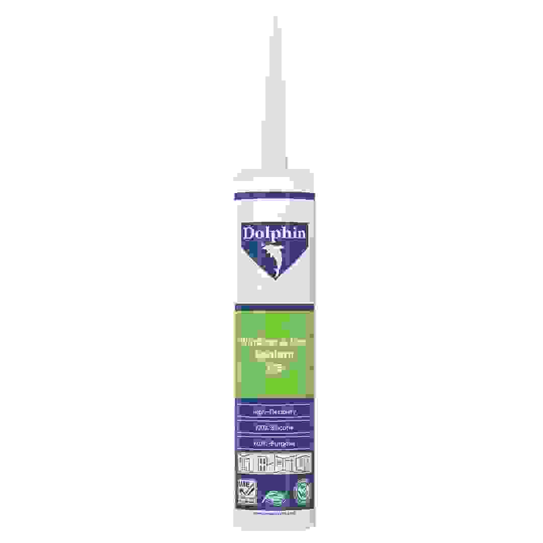 Dolphin 125 Window & Door Silicone Sealant (340 g, Clear)