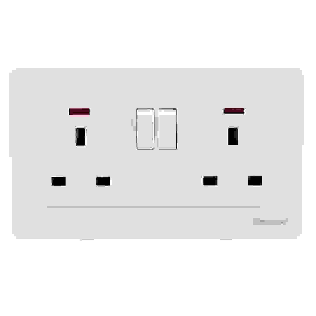 Oshtraco Double Wall Socket W/Neon (13 Amp)