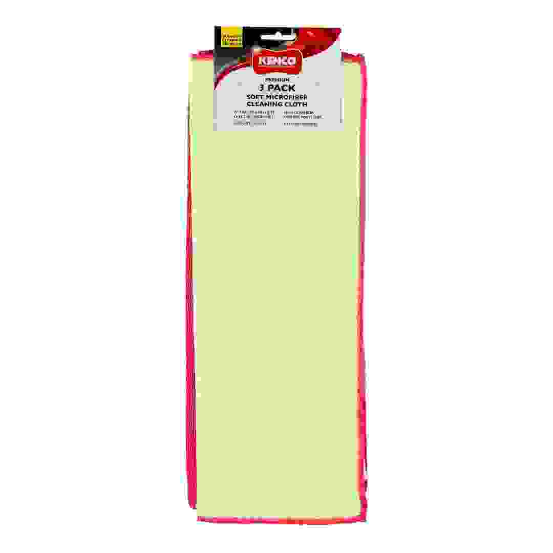 عبوة مناشف مايكرو فايبر ناعمة كينكو (40 × 30 سم، 3 قطع)